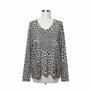 Donna Karan Sleepwear Leopard Print Pajama Top – Size Small